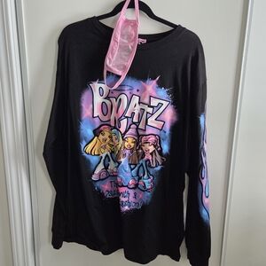 Bratz x Dolls Kill Long sleeve Graphic Shirt And Bedazzled Mask